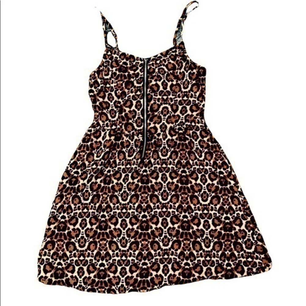H&M cheetah print dress size 4
